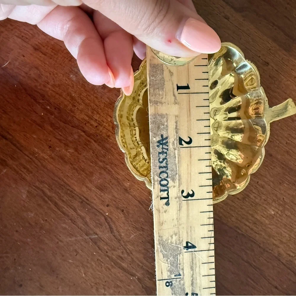 Vintage Solid Brass Trinket Dish Made In India